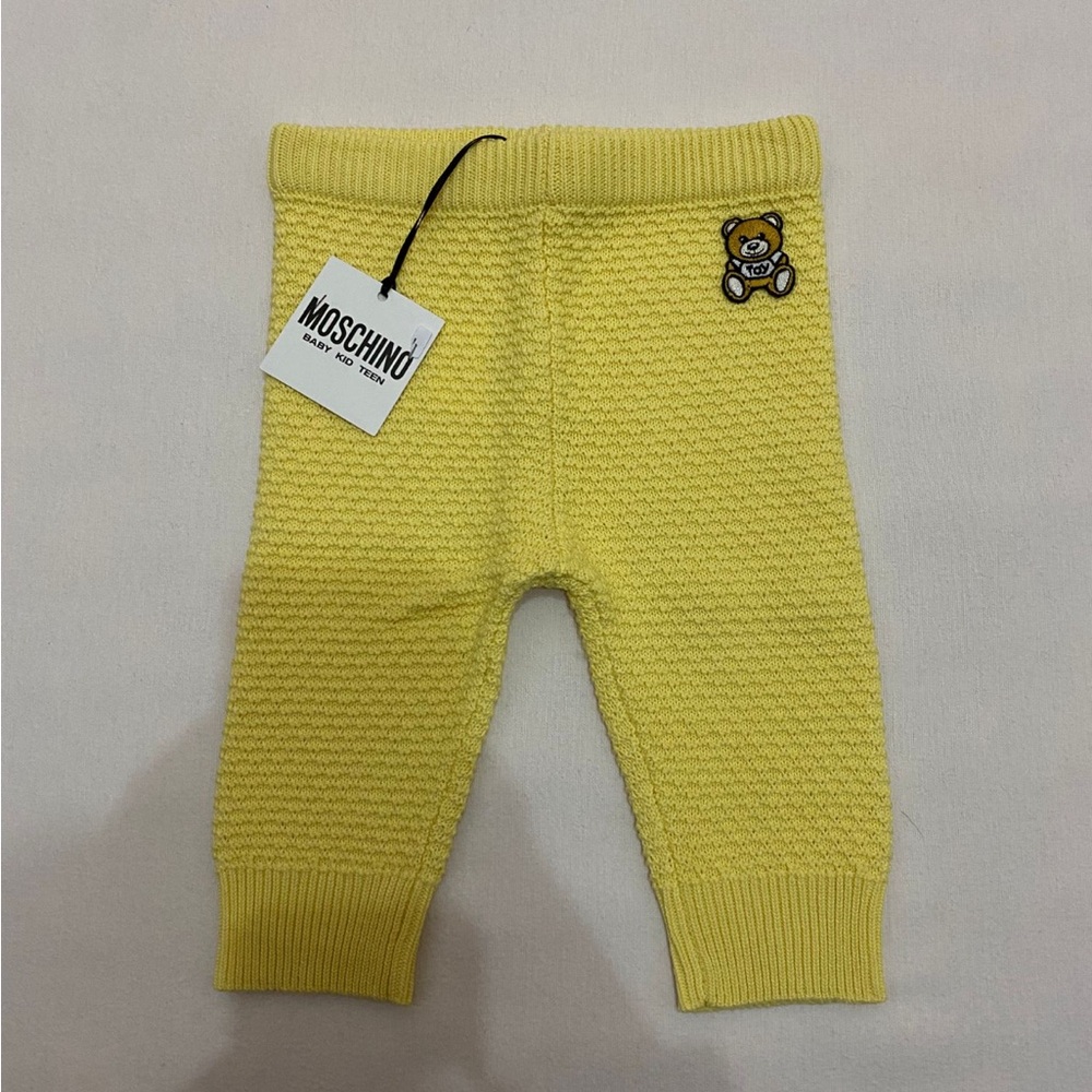 Moschino Yellow Baby Pants leggins 3-6 months girl